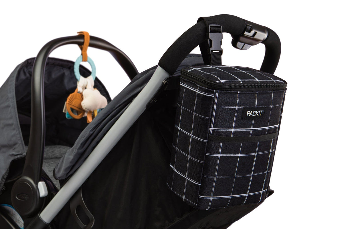freezable-double-baby-bottle-bag-y2 freezable-double-baby-bottle-bag-black-grid-lifestyle-stroller.jpg